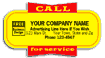 Call for Service Label